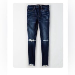 American Eagle Super High Rise Jegging Dark Wash
